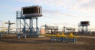 Установки термостабилизации на кусту газовых скважин Бованенковского нефтегазоконденсатного месторождения