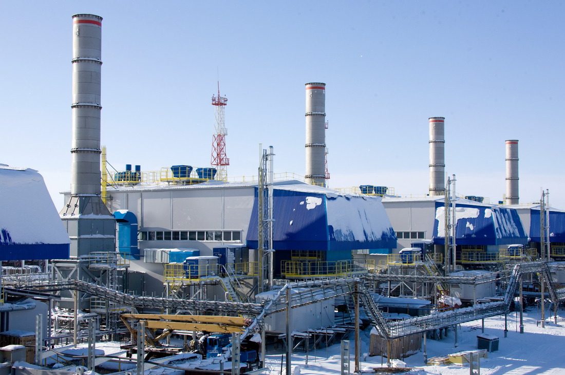 Дожимные компрессорные станции Газового промысла №1 Бованенковского нефтегазоконденсатного месторождения.