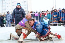 Национальная борьба считается самой престижной дисциплиной среди оленеводов