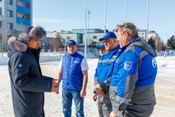Генеральный директор «Газпром добыча Надым» Игорь Мельников обратился с напутствием к группе, сопровождающей гуманитарный груз в Белгород