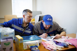 «Газпром добыча Надым» было организовано 14 пунктов приёма гуманитарной помощи