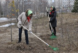 Уборка в сквере имени В.В. Ремизова