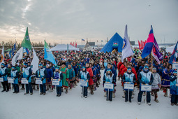 Церемония закрытия XXVIII традиционных соревнований оленеводов на Кубок губернатора Ямало-Ненецкого автономного округа