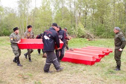 Подготовка к перезахоронению найденных в ходе «Вахты Памяти» останков
