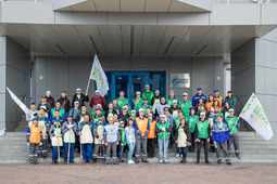 Работники «Газпром добыча Надым» поддержали Всероссийскую акцию «Зелёная Весна»