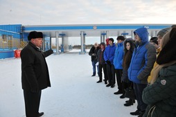 Учащиеся побывали с экскурсией на автомобильной газонаполнительной компрессорной станции